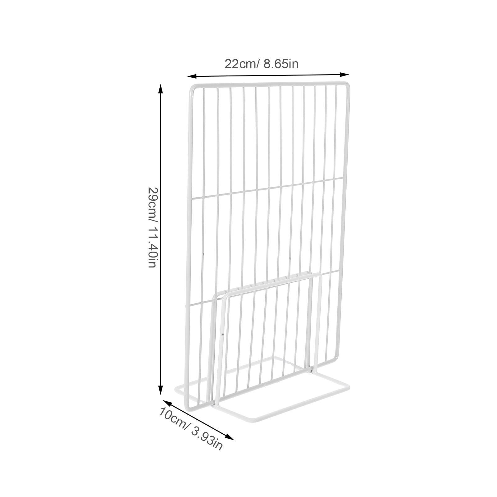 Luxshiny 2-Pack White Metal Mesh Adjustable Refrigerator Shelf Dividers Wire Partition for Freezer and Fridge Storage Organization