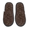 thumbnail image 1 of Fotbe Autumn Brown Plants Pantuflas Peludas para Mujer con Estampado, Zapatillas de Peluche, Zapatos de Invierno para Casa, Uso Interior y Exterior-Medium, 1 of 8