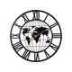 thumbnail image 1 of Mapa creativo Reloj de pared decorativo de hierro forjado, 1 of 4