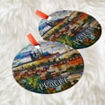 thumbnail image 3 of Prague Czech Republic Christmas Ornament, Ceramic, Acrylic -, Travel Souvenir, Festive Tree, Trip Keepsake 2025, Edition, Holiday Tree Decoration, Seasonal Home Décor, 3 of 5