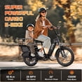 thumbnail image 2 of Electric Bike for Adults, 20"x4.0 Fat Tire E-Mountain Bike, 749W Motor, 48V 15Ah Battery, 27.9 MPH, 60 Miles Range, UL2849, 2 of 7