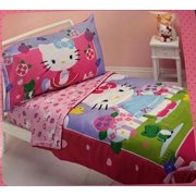 Hello Kitty - Springtime Friends 4-piece Toddler Bedding Set