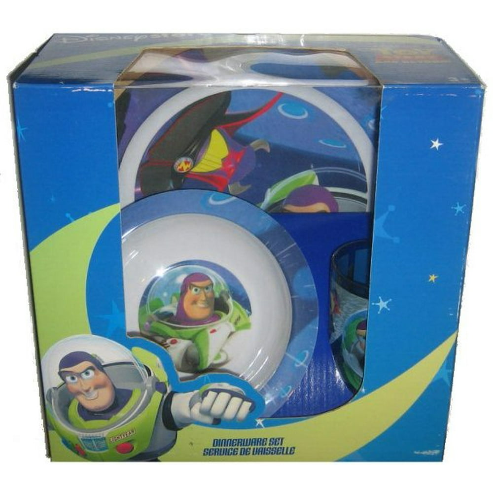 Disney Pixar Store Toy Story Bowl Plate Spoon Tumbler Fork Dinnerware