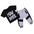 thumbnail image 4 of Minnieouse 2 uds., conjunto de bebé, camiseta para niño, camiseta de manga corta, Top, pantalones, ropa de verano conjuntos de ropa Negro 120cm Minnieouse AP003141-05, 4 of 6