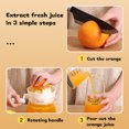 thumbnail image 3 of Citrus Juicer Squeezer Juicers Manual Hand Squeezer with Container Ergonomic Design Lemon Squeezer Portable Fruit Juicer For Celery Lemons Oranges Watermelons Carrots, 3 of 9