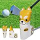 thumbnail image 4 of Fundas para cabezas de golf de PU con diseño de perro, accesorios para palos de golf, funda para putter Amarillo, 4 of 9