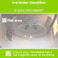 thumbnail image 2 of Magnetic Splatter Cover, 12-Inch Clear -Free Food Lid, Vented Plate Guard with Steam Vents, Anti-Splash Microwave Lid, Dishwasher Safe, Space-Saving Magnetic Storage - Gray, 2 of 9