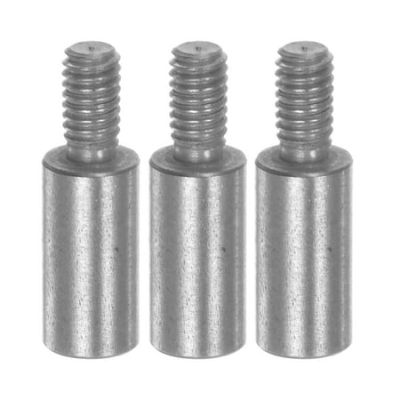 

Uxcell 3pcs Flat Contact Points 4mm Dia 8mm Length M2.5 Thread 303 Stainless Steel