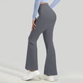 thumbnail image 6 of Gfyviroh Women's Athletic Flared Leggings Solid Lightweight Stretch Yoga Fitness Pants High Waist Casual Bootcut Pants, 6 of 6