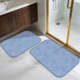 thumbnail image 5 of Paisley and Damask Blue Pattern Bath Mat Set Of 2,Non-Slip Rug for Bathroom,Kitchen,Bedroom,Entrance, 30x17 and 23.5x15.7 Inches, 5 of 5