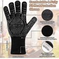 thumbnail image 2 of 1 Pair Bbq Gloves Heat Resistant Fire Oven Gloves Hand Protection Bbq Gloves, 2 of 5