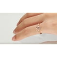 thumbnail image 2 of Gin & Grace 14KT RG Genuine Morganite and Diamond Accent Ring., 2 of 3