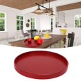 thumbnail image 4 of Wood Serving Tray, Round Serving Plate Fruit Plate  For Cafe For Home For Party For Restaurant 27cm, 4 of 8