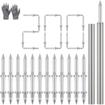 Double-Head Skirting Thread Seamless Nail, No Mark Nails For Baseboards, Steel Seamless Double-Head Skirting Invisible Nails And Screws, Double Sided Nails For Trim, Installation, Molding (200PCS)