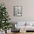 thumbnail image 2 of Stupell Industries Seasonal Deer Winter Landscape Holiday Painting Gray Floater Framed Art Print Wall Art, 2 of 6