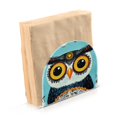 thumbnail image 6 of Qxltty Big Head Owl Acrylic Napkin Holder Set of 1 Transparent Dining Table Kitchen Cafeteria Home Decor 4.1x4.9x1.97in, 6 of 9