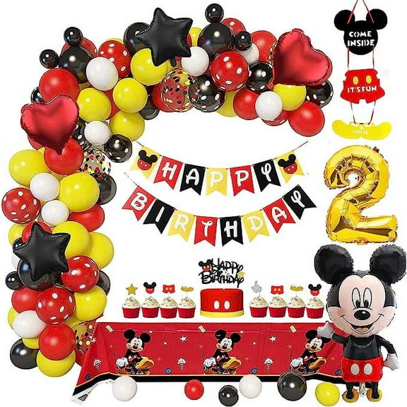 Sparkles Hub M - Mouse Latex Party Supply Sets, 45" Balloon