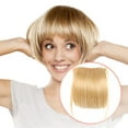 ZMHPKJS Ladies Bangs Wig Front Fringe Head Clipped In The Human Hair ...