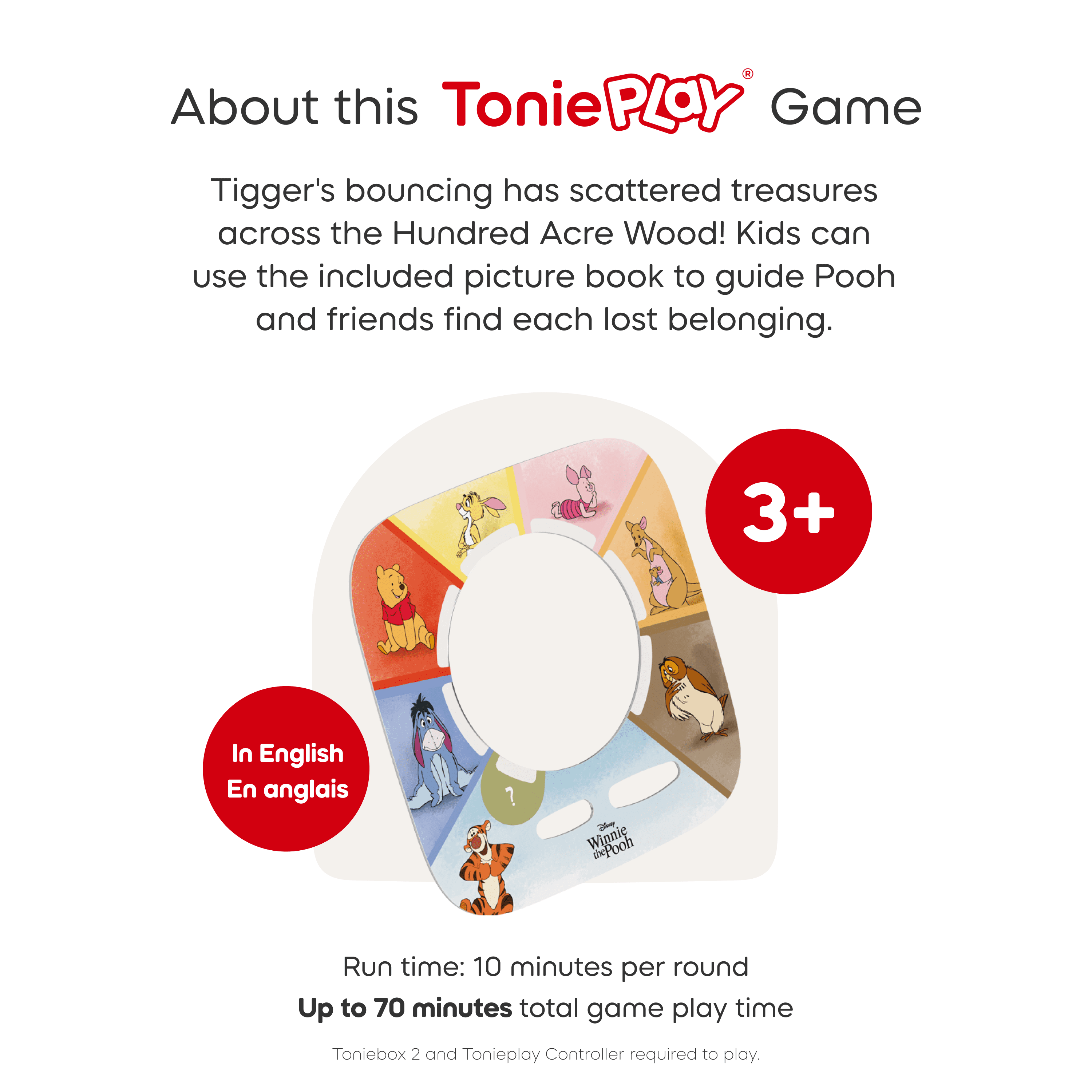 tonies Tonieplay Disney Winnie the Pooh: Tigger's Mix-Up Fix-Up Game