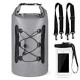 thumbnail image 1 of 15L Waterproof Dry Bag with Phone Case Bag Roll Top Dry Sack For Kayaking Boating Fishing Surfing Swimming Rafting, 1 of 8