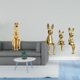 thumbnail image 2 of Escultura De Animal De Guepardo Y Conejo Dorado, Figura Decorativa Para Centro De Mesa, Adorno Para Oficina, Hogar, Escritorio, Armario, Estantería., 2 of 8