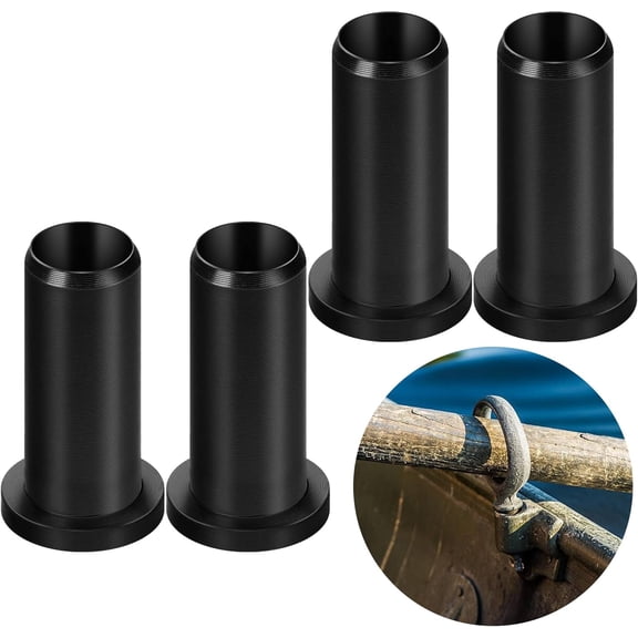 YinFire 4‑Pack Oar Lock Socket Inserts, 1/2" Nylon Oarlock Bushing, Oar Sleeve Protector, Replacement Boat Hardware for Rowing Boats