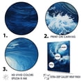 thumbnail image 3 of Designart "Vortex Of Tidal Twist Waves I" Abstract Spirals Floater Framed Wall Art Prints, 3 of 5