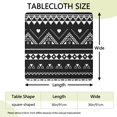 thumbnail image 2 of Elasticized Hem Square Table Cover 36x36, Bohemian Floral Design Tablecloth for Everyday Use on Dining and Card Tables, 2 of 6