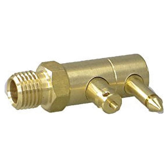 Pactrade Marine Boat Gas Fuel Tank Johnson/Evinrude OMC Male Connector Outboard 1/4'' NPT 2-Prong Brass