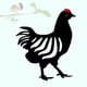 thumbnail image 5 of Estacas de metal con silueta de pollo para jardín, decoración de césped, adornos de metal Gallina, 5 of 6