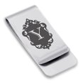 thumbnail image 1 of Stainless Steel Alphabet Letter Y initial Classic Slim Money Clip Credit Card Holder, 1 of 2