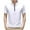 White, variant on Men's Zip-Up Polo Shirt Short Sleeve Moisture Wicking Outdoor Golf Shirt Collar Sports Tennis Polo Shirt
