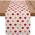 thumbnail image 7 of HongHeng Valentines Day Table Runner Arrow Love Heart Valentines Day Wedding Anniversary Table Decorations Seasonal Kitchen Dining Party Home Decor, 7 of 7