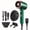 Green, variant on Ionic Hair Dryer 1600W, Low Noise Fast Drying with 2 Nozzles, Diffuser, 3 Combs & Hanger for Home Salon Travel (Multiple Colors)