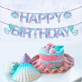 thumbnail image 3 of Sparkle Mermaid Birthday Banner,Mermaid Banner,Mermaid Party Supplies,Little Mermaid Birthday Decoration for Girls,Boys,Kids, 3 of 4