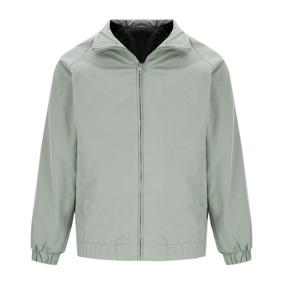 CaiJunJia Men's Lightweight Casual Jacket Bomber Windbreaker Spring Fall Golf Full Zip Stylish Fashion Outdoor Work Outerwear