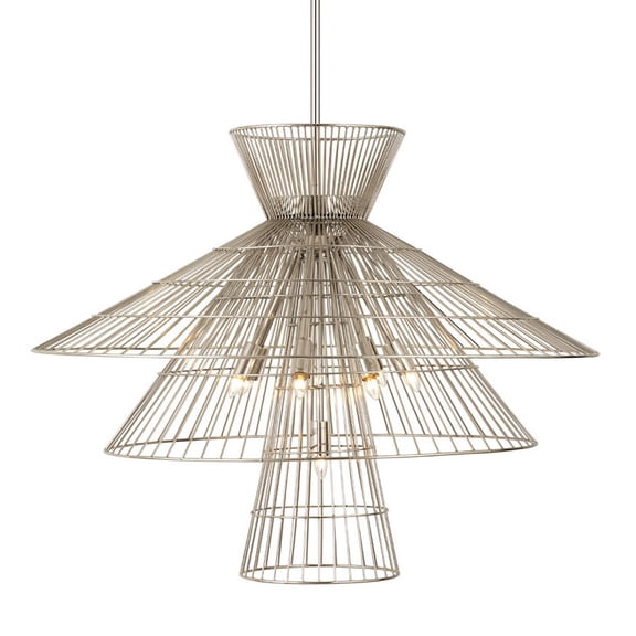 8 Light Chandelier-Polished Nickel Finish Z-Lite 6015-8Pn
