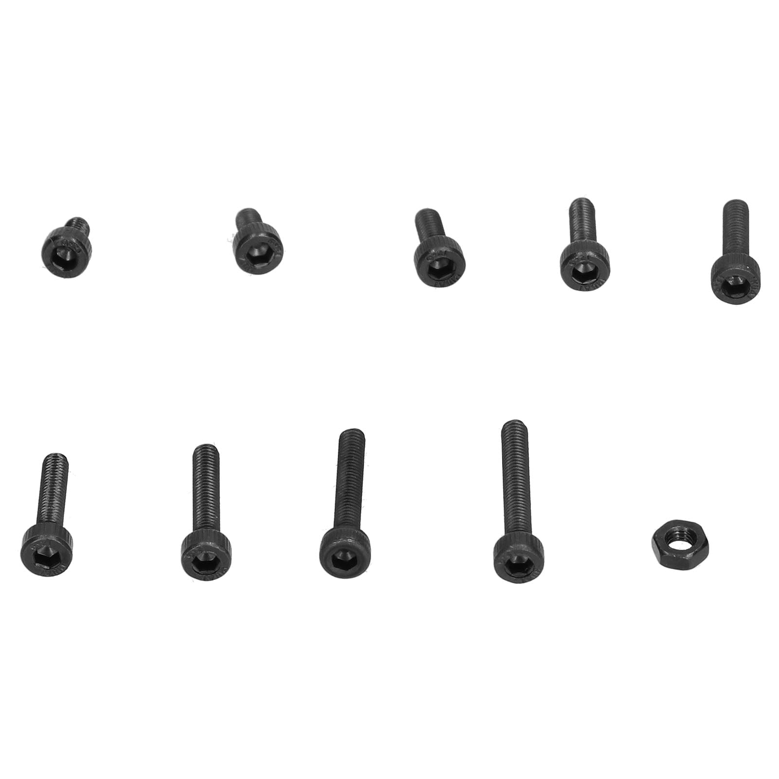 300,Pc Alloy Steel Screw  Nut Kit, M3 Hex Socket Cap Bolts for Mold Assembly  Machinery
