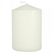 D'light Online 3" X 4" White Wholesale Pillar Candles Bulk - Set Of 12 Per Case