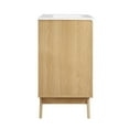 thumbnail image 4 of Modway Soma 30" Modern Wood Bathroom Vanity with Adjustable Shelf in Oak/White, 4 of 16