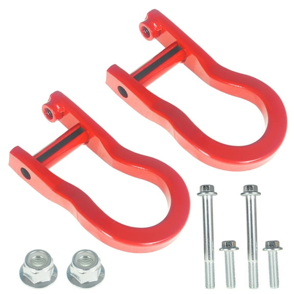 munirater 2PCS Tow Hooks Torch Red Replacement for 2007-2019 Chevrolet Silverado GMC Sierra 1500 84192871