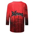 thumbnail image 4 of Pisexur Chandails en Molleton d'Halloween pour Femmes Manches 3/4 Col Rond Chandails en Molleton Graphiques Amusants Chandails à Capuchon Chandail Tops Tendance Automne Chandail Tops Blouses, 4 of 5