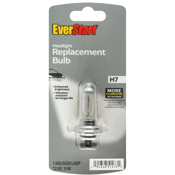 EverStart H7 Halogen Headlight Bulb, 1 pack, Compatible with Multiple Cars