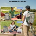 thumbnail image 4 of Travel Cooler Bag - Boho Bohemia Flower Camping Beer Cooler Backpack with Bottle Opener- Waterproof Insulated Picnic Backpacks - Cooler Bag for Beach, 4 of 6