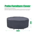 thumbnail image 4 of F&J Outdoors Waterproof Patio Furniture Cover, UV-Resistant Fabric, Drawstring Hem, 84" Diameter x 27.5" Height, 4 of 9