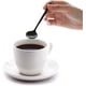 thumbnail image 4 of Paquete de 12 cucharas de café espresso negras, minicucharillas de café de acero inoxidable, cuchara redonda pequeña de 13 cm, 4 of 5