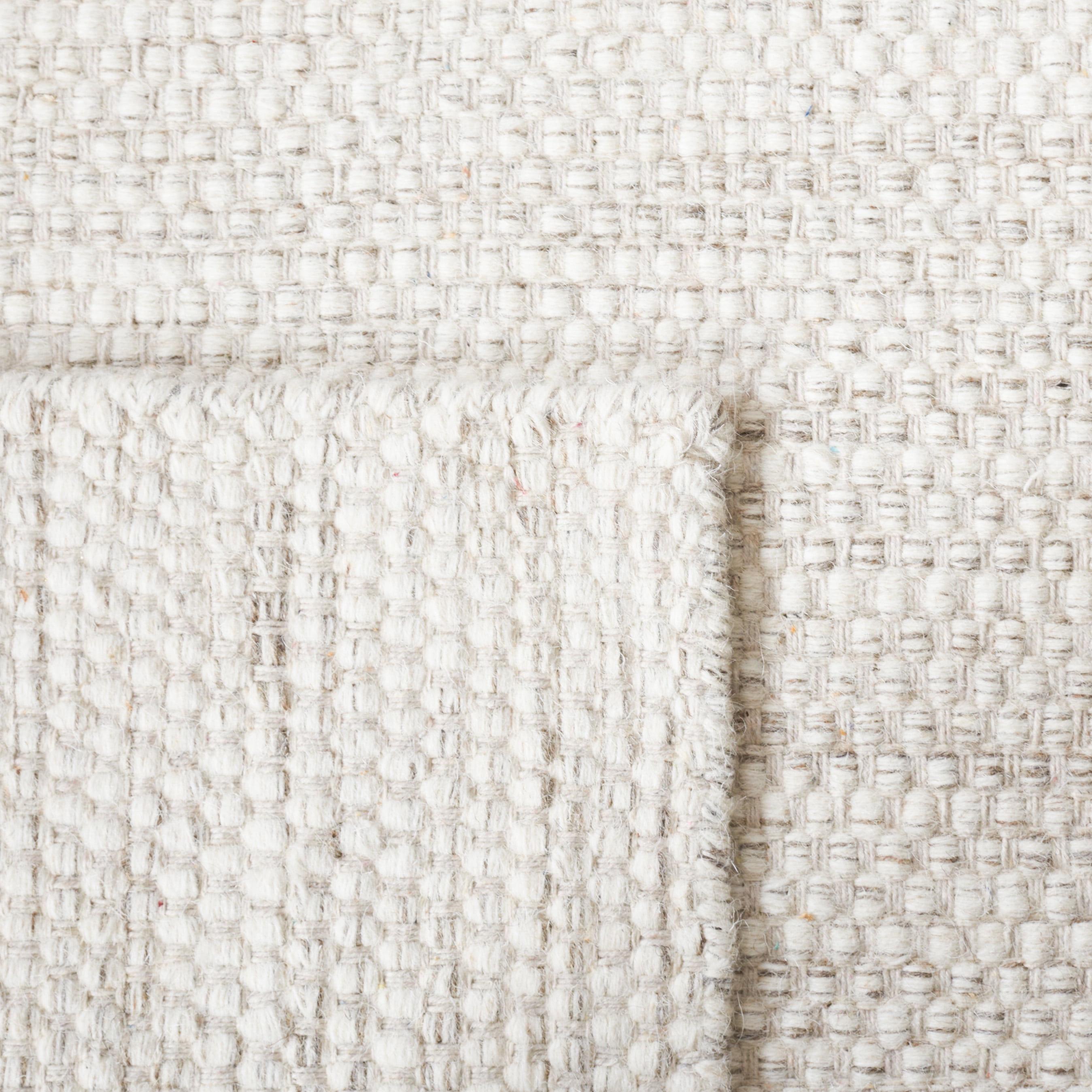 SAFAVIEH Natura Lorin Striped Area Rug, Ivory/Light Grey, 6' x 6' Square