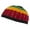 Rasta, variant on Knitted Head Beanie Hand Crocheted, Rasta