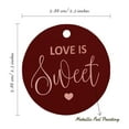 thumbnail image 6 of Inkdotpot Real Rose Gold Foil Love Is Sweet Wedding Tag Favor Hang Paper Tag 50 Piece, 6 of 7