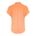 thumbnail image 5 of WCJM Women Pajamas Set Short Sleeve T Shirt Women's Short Sleeve T-Shirt Women's Fashion Casual V Neck Short Sleeve Tops T Shirt, 5 of 6